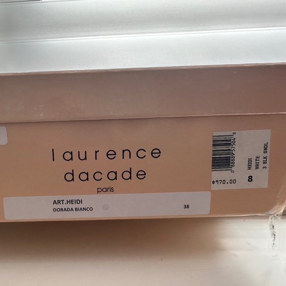 Laurence Dacade Gold Laminated Gladiator Sandals Size 36.5 EU Laurence Dacade Sandals